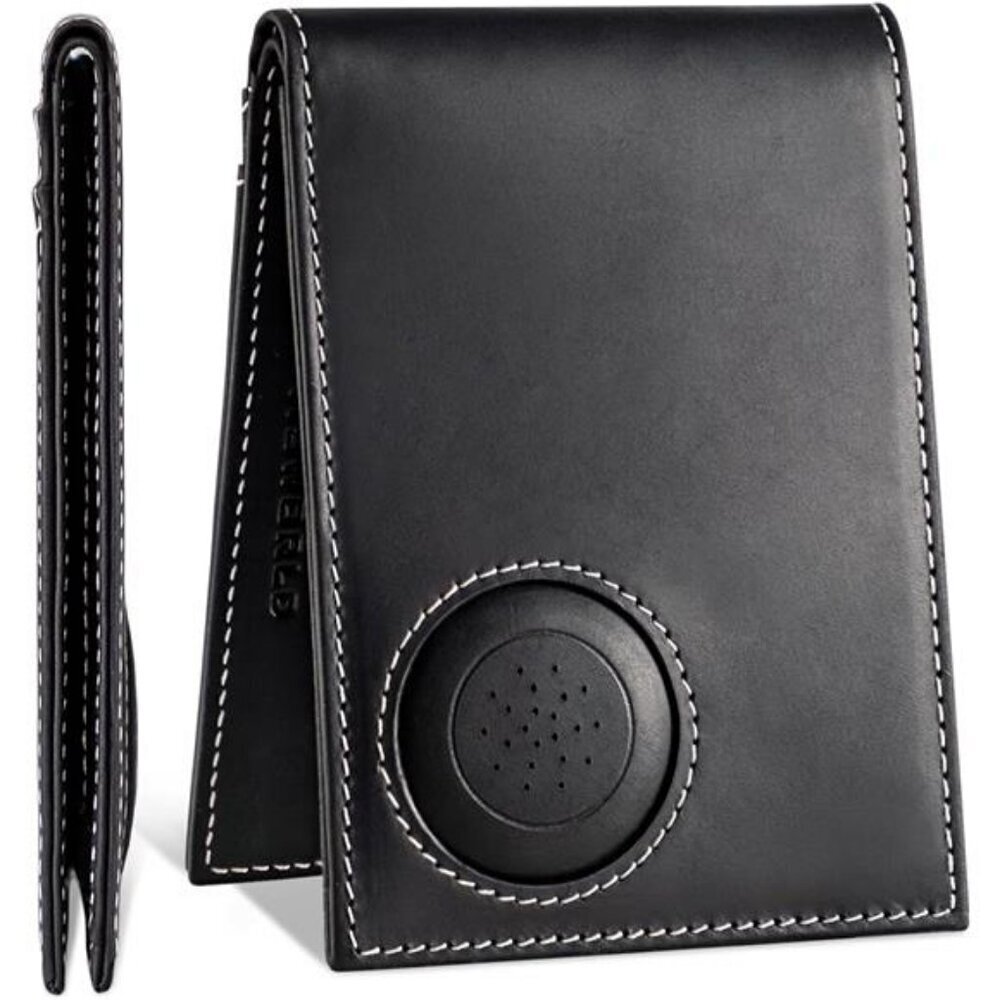 Airtag Wallet Men, Secure Holder for Air Tag, Leather Men's Wallet